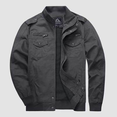 Men's Military-Style Bomber Jacket