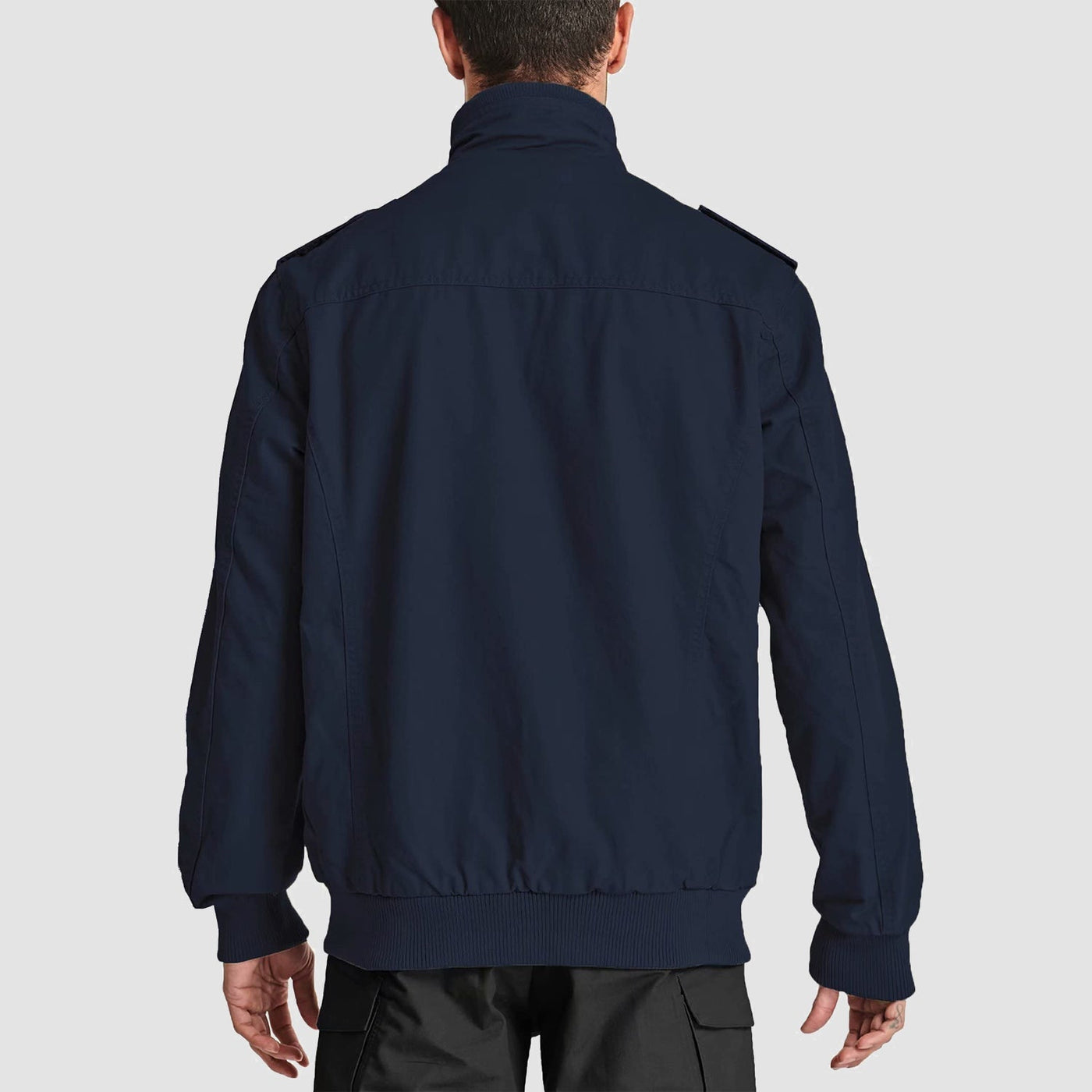 Men's Military-Style Bomber Jacket