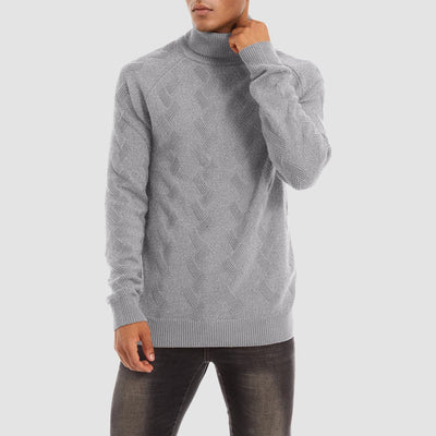 Men's Knitted Turtleneck Sweater